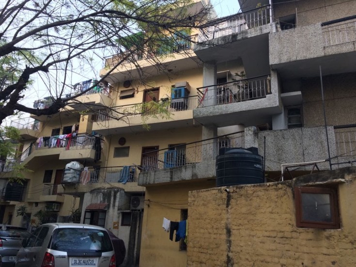 Incremental living (DDA flats, Katwaria Sarai, Delhi). Photograph by Samprati Pani.